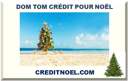 DOM TOM CRÉDIT POUR NOËL 2025