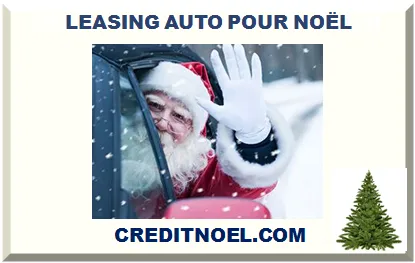 LEASING AUTO POUR NOËL 2025